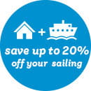 save 20% off the sailing